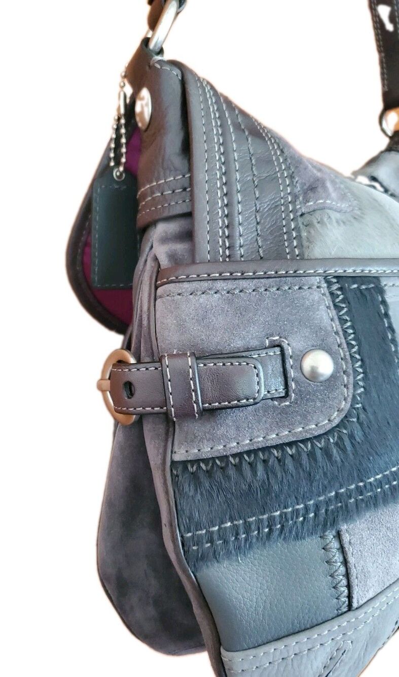 Coach Legacy Pieced Leather Flap Hobo Bag Limited Edition E0869-12614, Medium - Picture 3 of 9